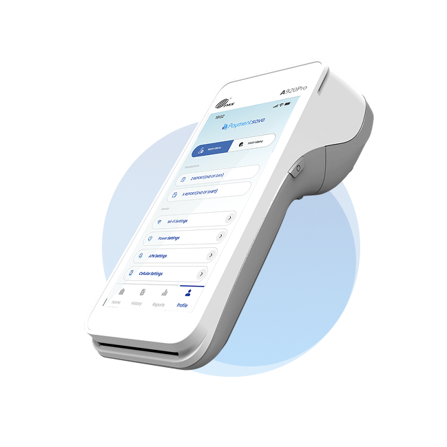 Showing Features of Card Machine PAX A920 Pro